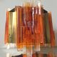 Claus Bolby brass plexiglas ceiling light