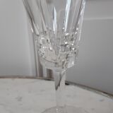 Set of 6 crystal champagne flutes