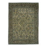 Tapis d'aire vintage persan fait main en laine et coton des années 1970, 265x368.