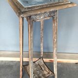 Wood and ceramic side table, 1930