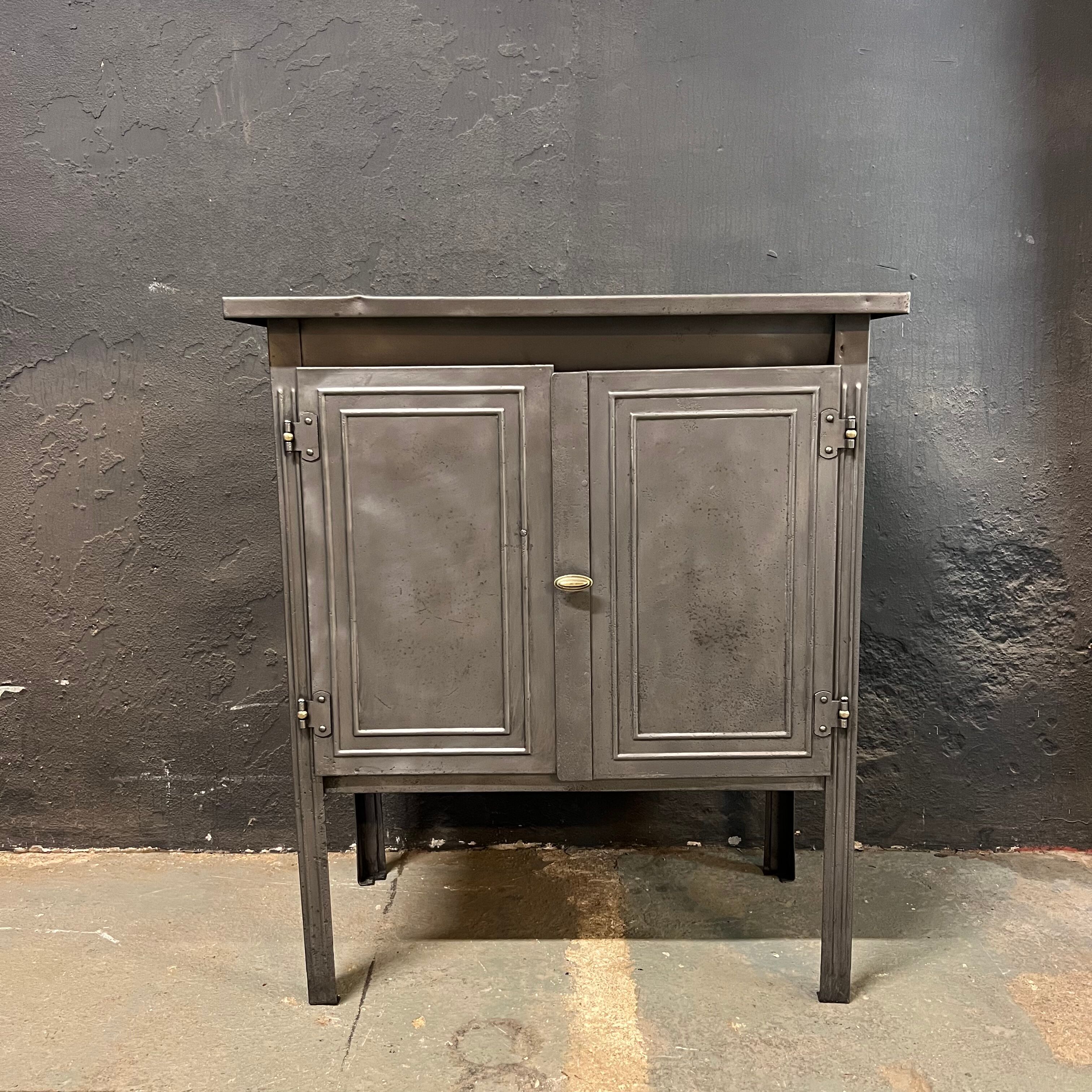 Old steel bedside table service