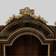 Napoleon III ceremonial showcase in black wood and gilded chiseled bronze XIX century