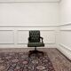 Chaise de bureau Chesterfield verte en anglais