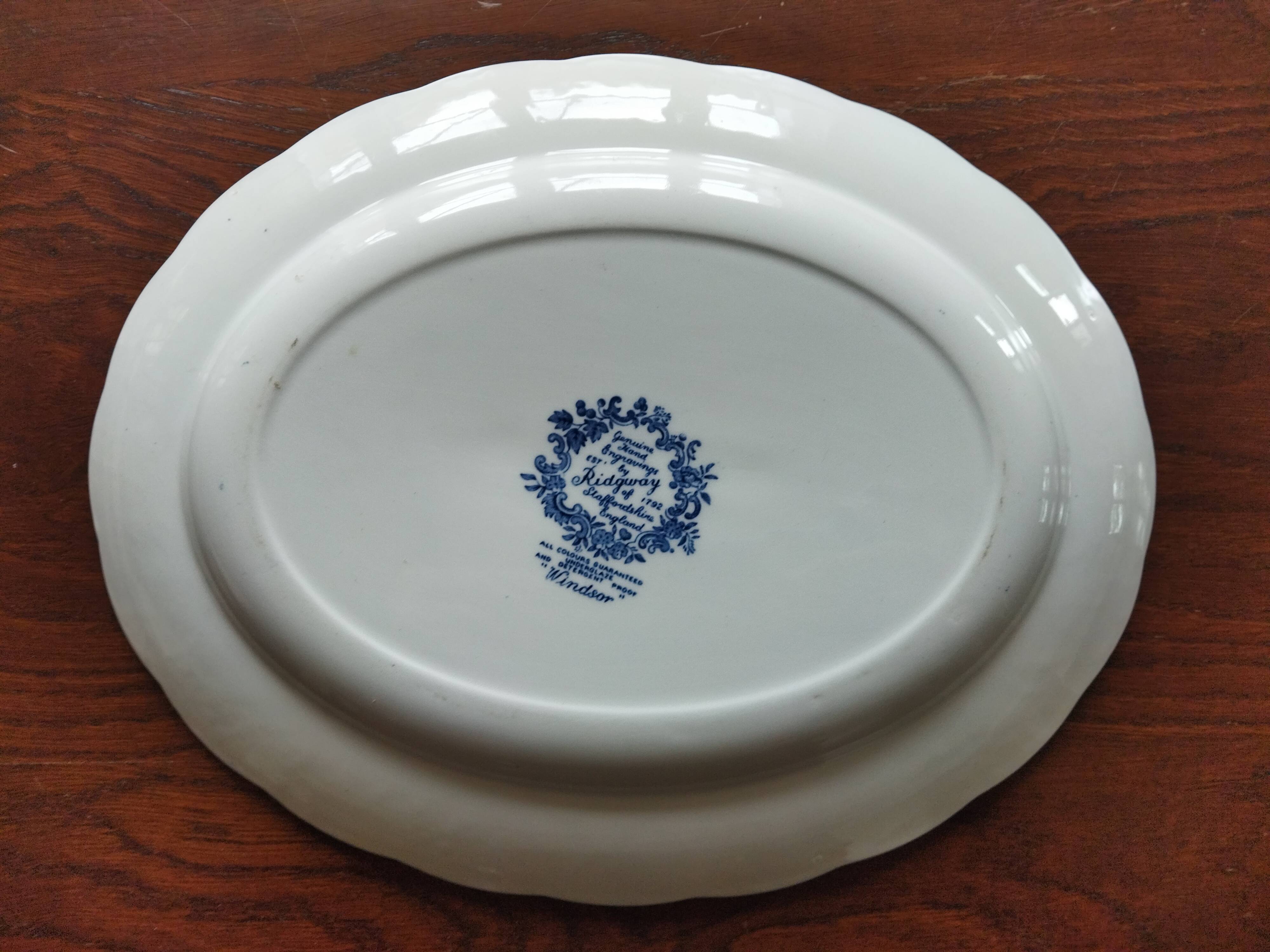 English oval dish "Windsor" Ridgway
