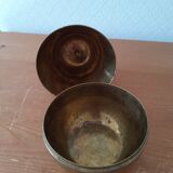 Pear brass candy box