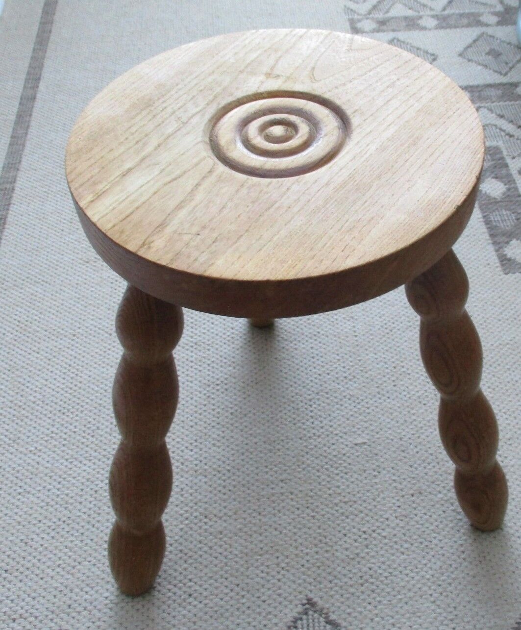 Wooden tripod stool
