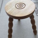 Wooden tripod stool