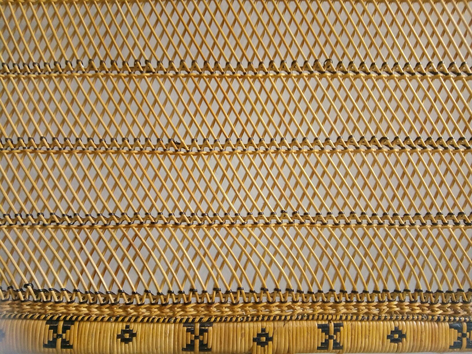 Vintage rattan headboard 160