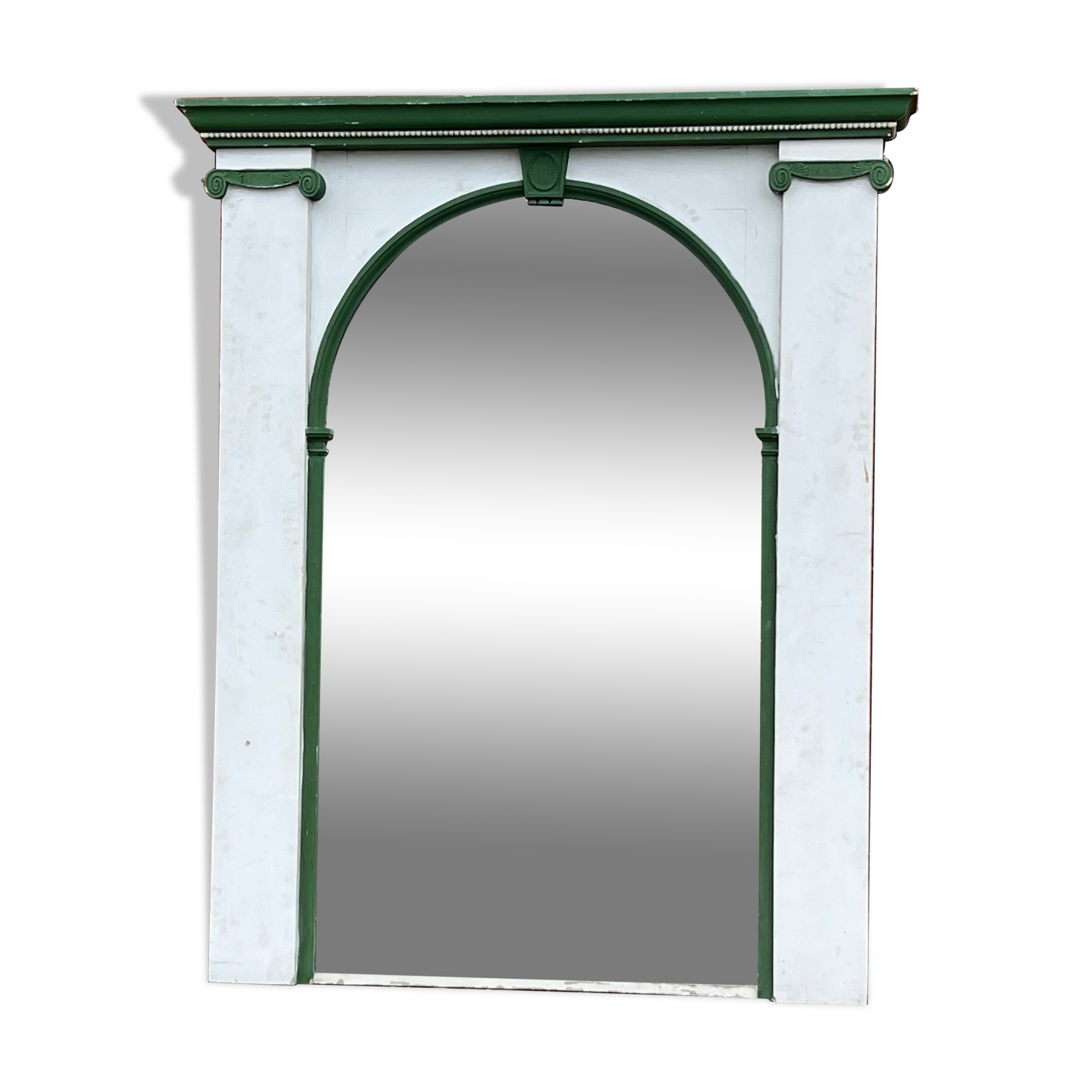 Wooden trumeau painted style Louis XVI XIX th century