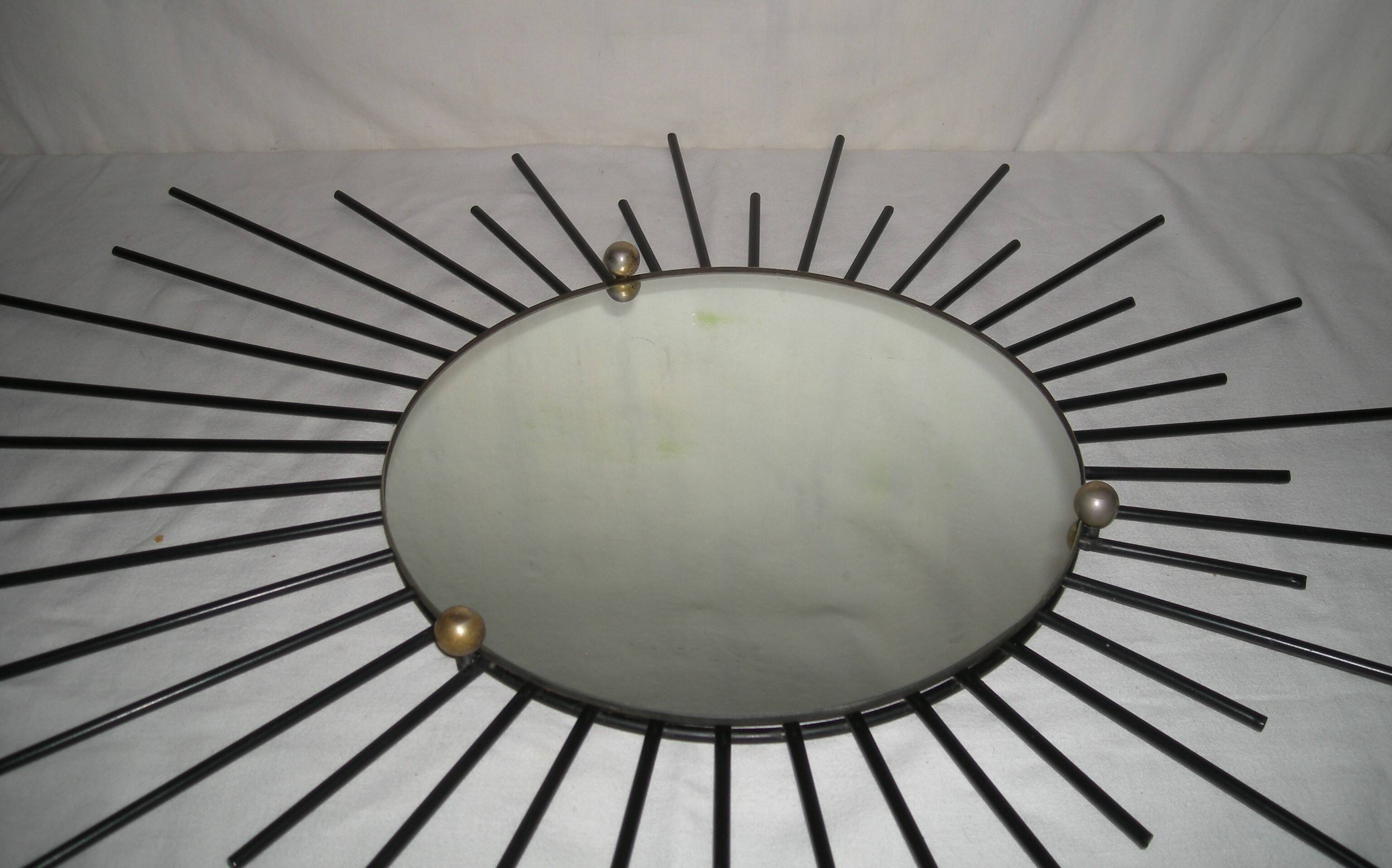 Off-centre sun mirror from the 1950s