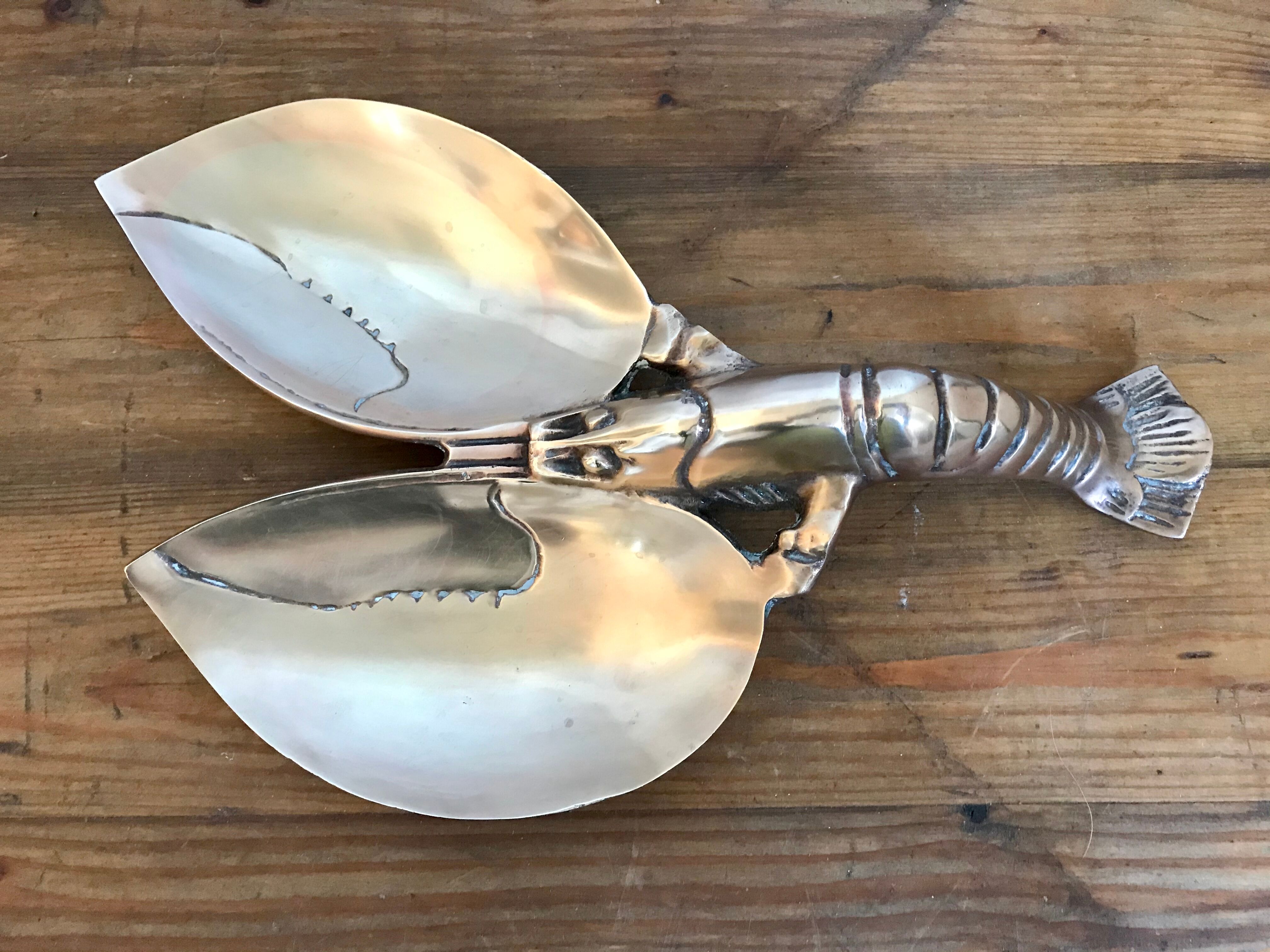 Zoomorphic trinket bowl in solid brass