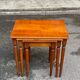 3 Louis XVI nesting coffee tables in solid wood