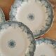 Service de 5 assiettes vintage en Terre de Fer