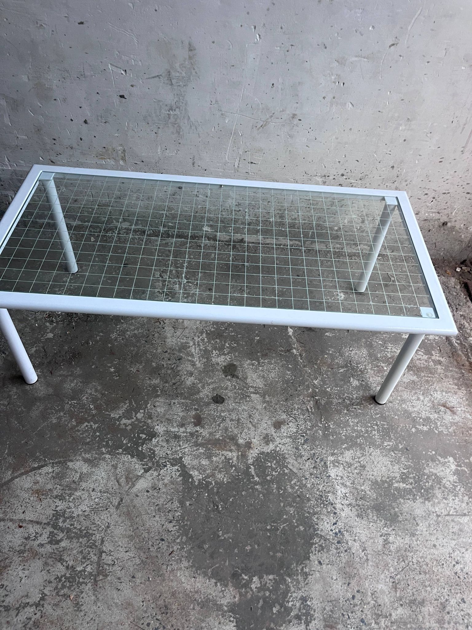 Table basse italienne vintage par Fly Line, années 1980