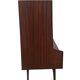 Vintage teak wall cabinet with flap door 1960s design wall unit