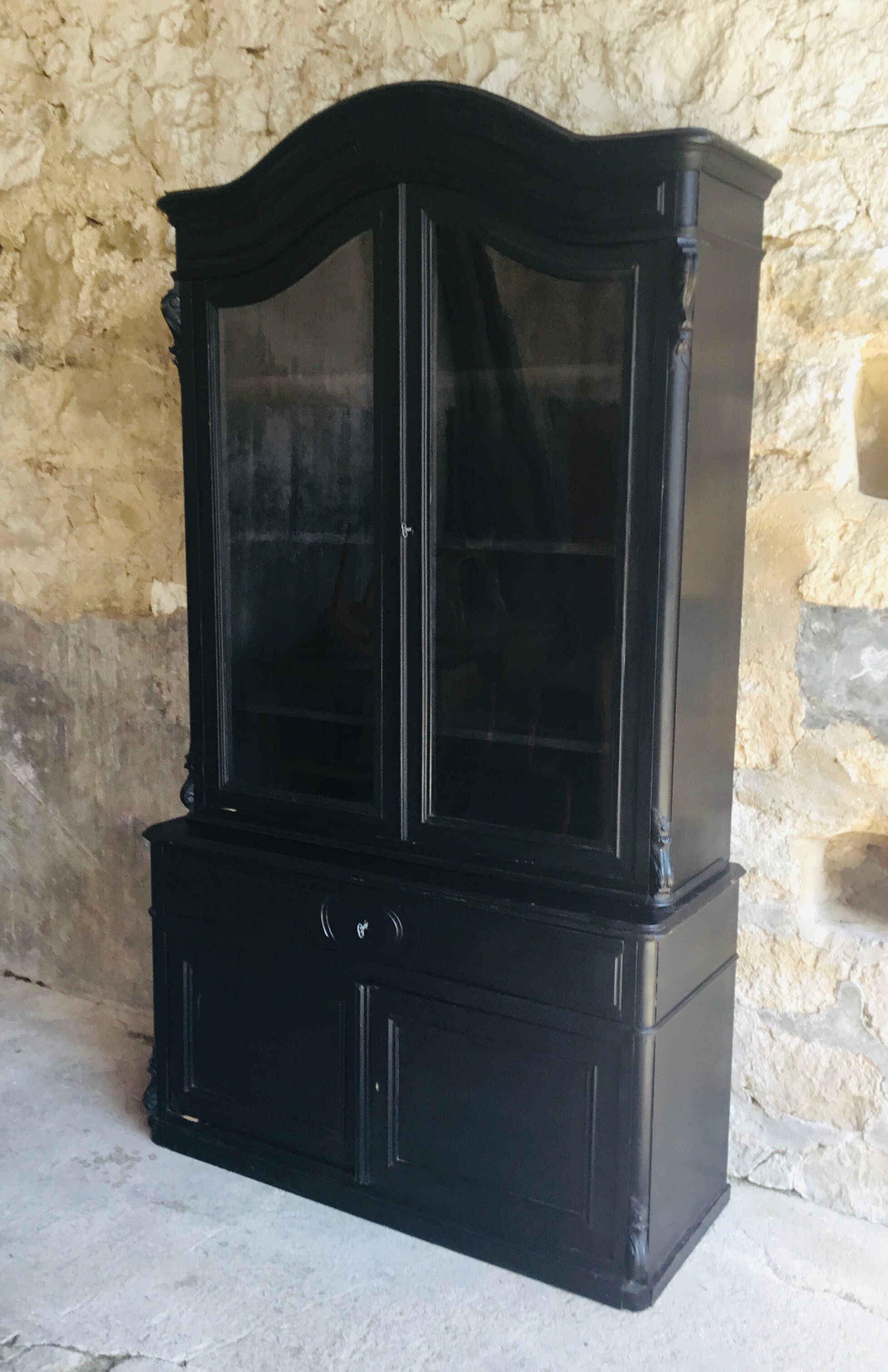 Black glazed sideboard Napoleon III era