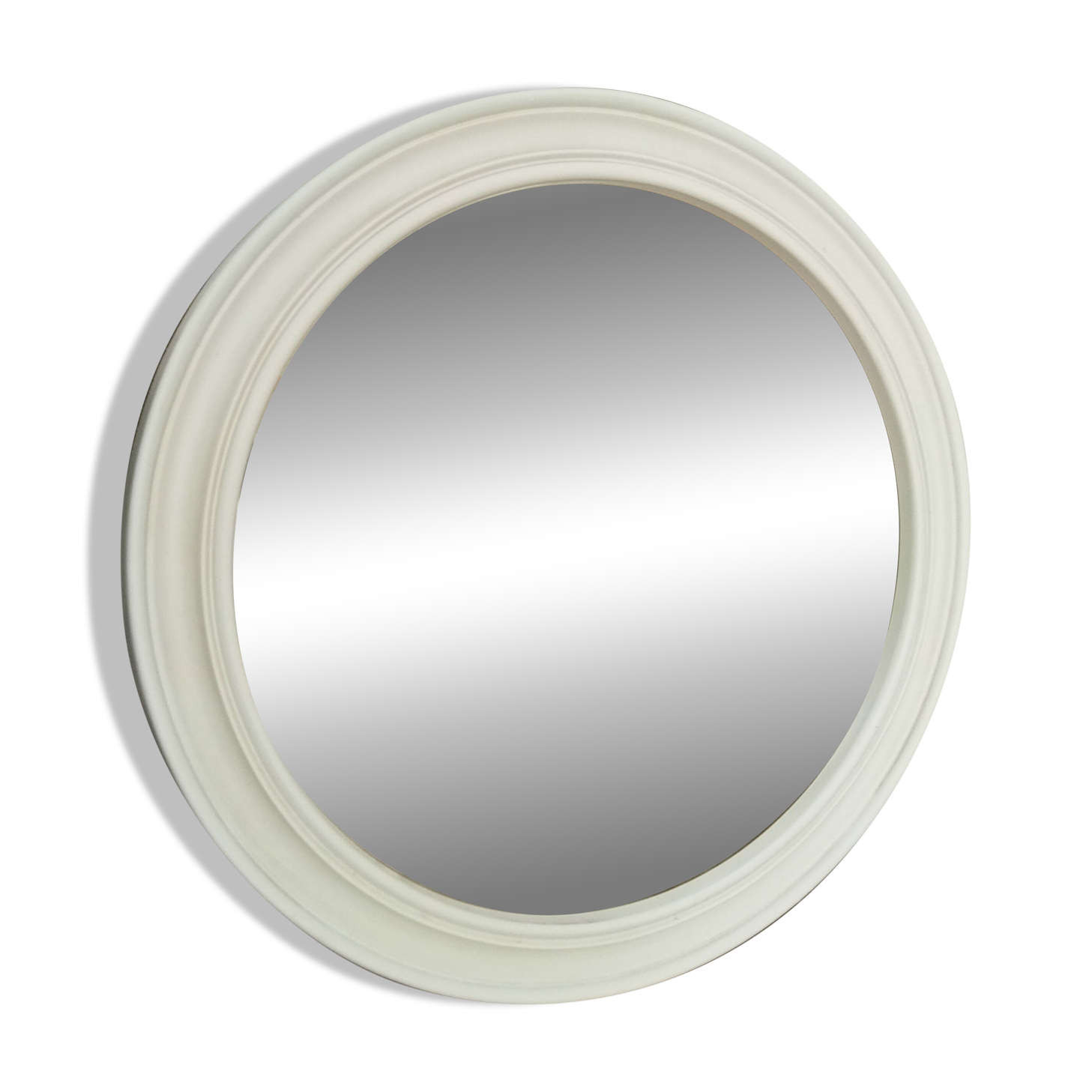 Vintage round resin mirror from the 60s/70s