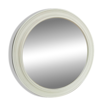 Vintage round resin mirror from the 60s/70s