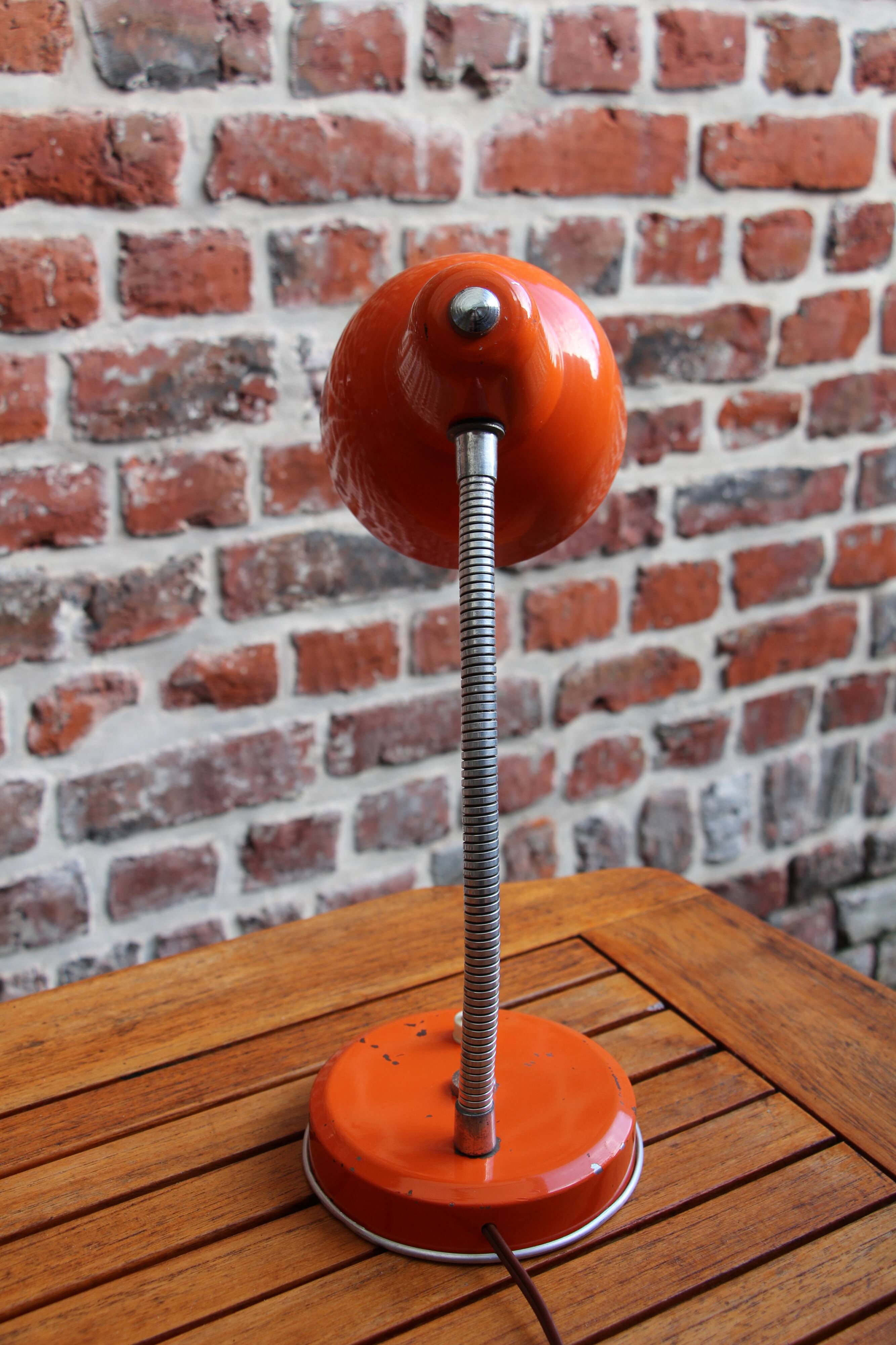 70's orange desk lamp