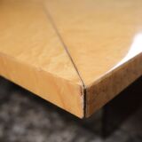 Ash burl bar coffee table, Paul Michel for Roche Bobois, 1980s