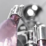 Chandelier 6 lights glass 70