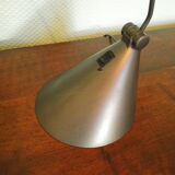 Table lamp, tiltable and adjustable, grey metal