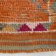 3x11 Pumpkin Orange Vintage Runner Rug, Wool Runner Rug, 77x326Cm