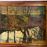 Oil on canvas: Autumn landscape