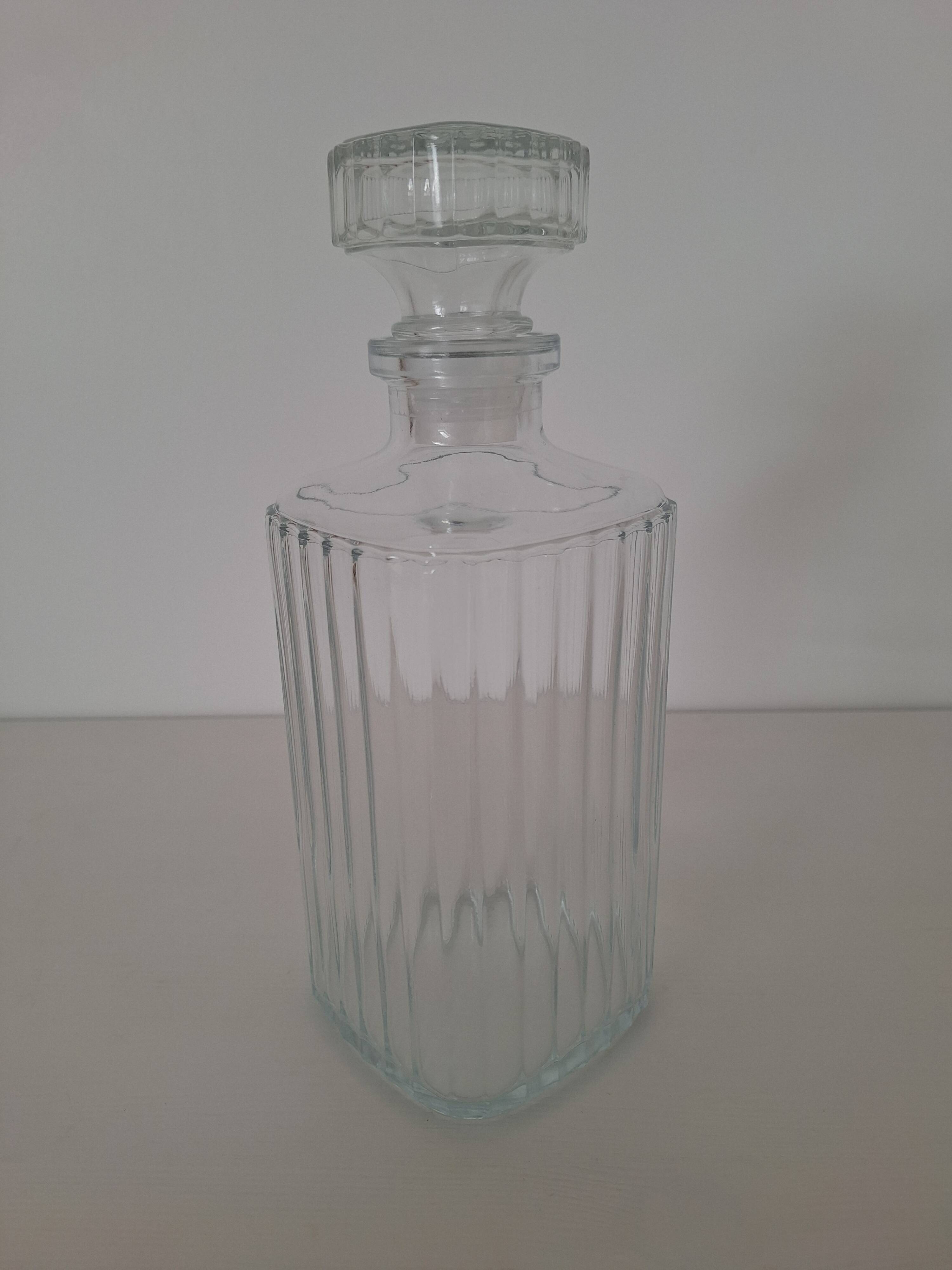 Carafe à whisky en verre striés Luminarc vintage