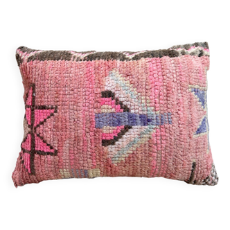 Magnifique coussin Kilim berbère vintage du Maroc