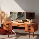 Coiffeuse vintage anglaise en teck – Limelight Furniture – Années 60