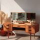 Vintage English Teak Dressing Table – Limelight Furniture – 1960s
