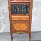 Fake book bedside table with doors