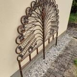 Tête de lit en rotin peacock