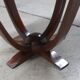 Art deco pedestal table in rosewood
