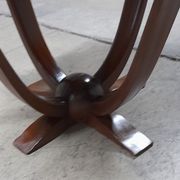 Art deco pedestal table in rosewood