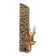 Wall lamp, postmodernism brutalism, hammered copper, Poland, 1970s