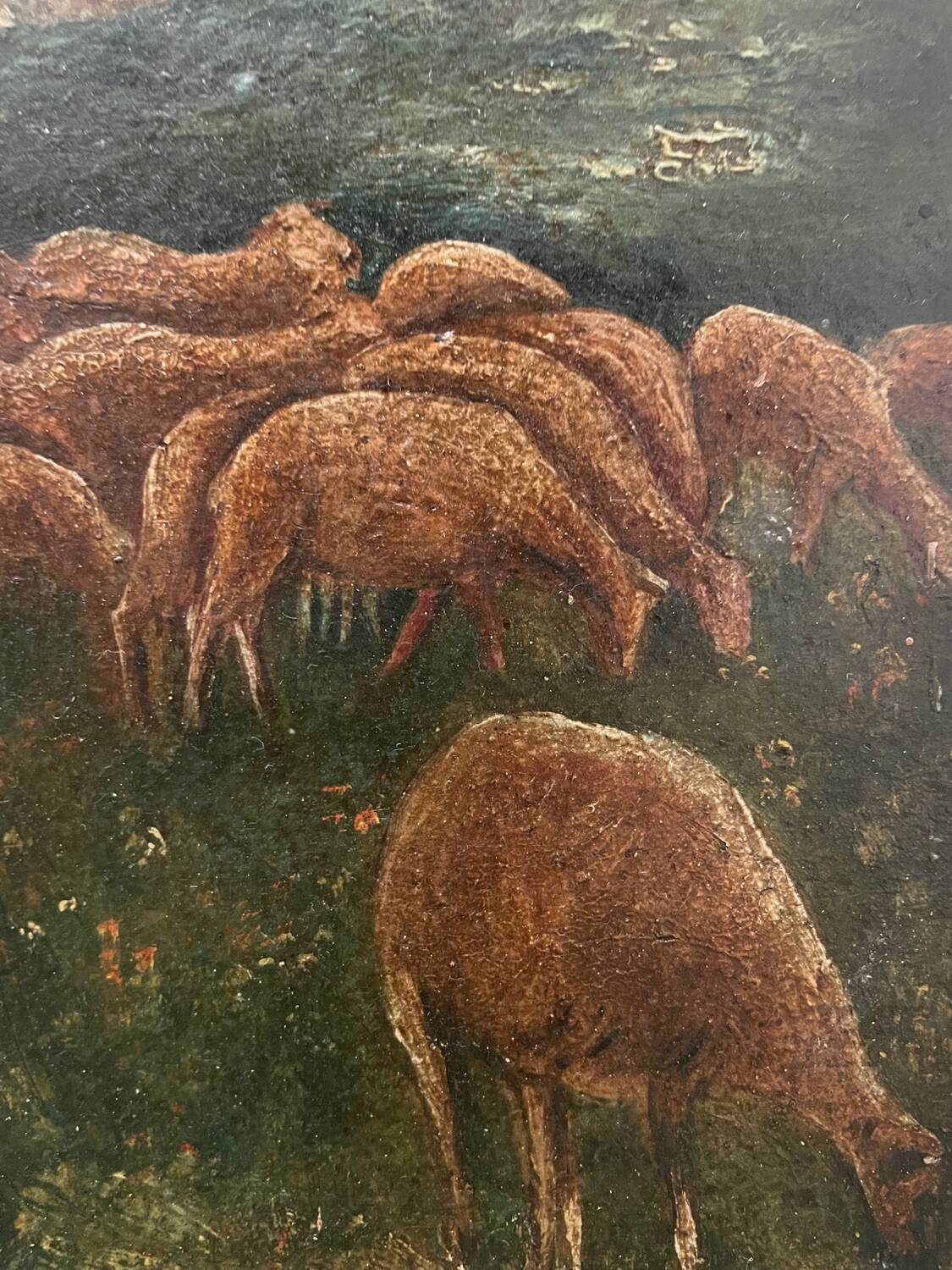 Animated landscape, couple of shepherds, Pietro Fancelli, late 18th, early 19th century