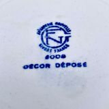 Vintage beige and green checkered service