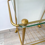 Serving Range vintage vinyl brass and glass