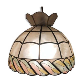 Suspension en nacre tricolore