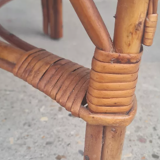 Children's chair in rattan and wicker