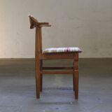 Vintage 60s set of 6 solid oak Danish design dining room chairs, Kjærnulf style