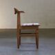 Ensemble vintage de 6 chaises de salle à manger en chêne massif de design danois des années 60, style Kjærnulf.