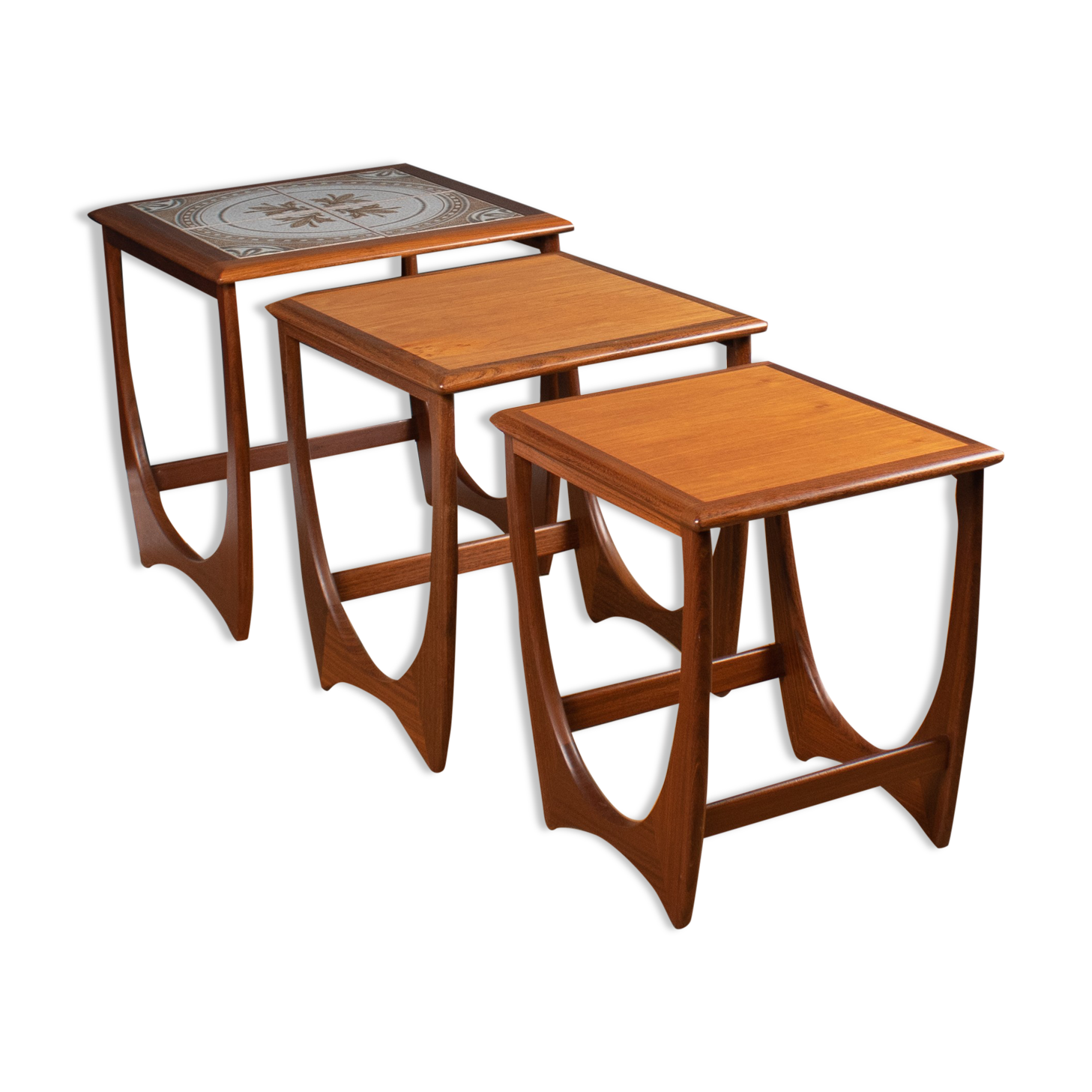 G plan fresco nest of three coffee tables 1960