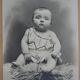 Old photo of a child baby