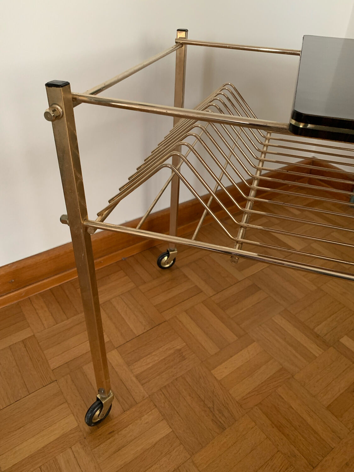 Vintage 60's vinyl side table/coffee table