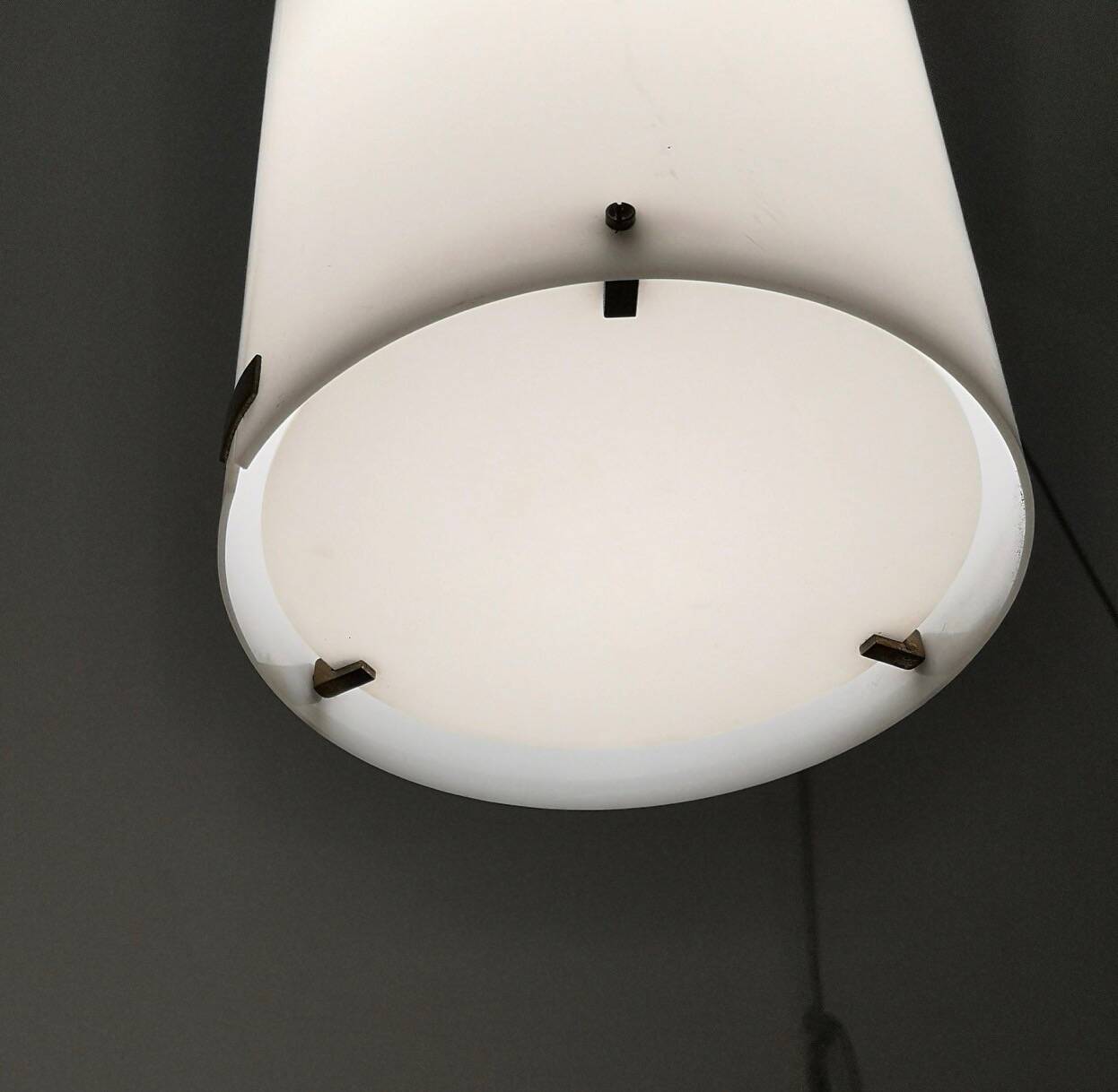 Adjustable Cylinder Pendant Mod. 437 by Tito Agnoli Produced by O-Luce, Ita