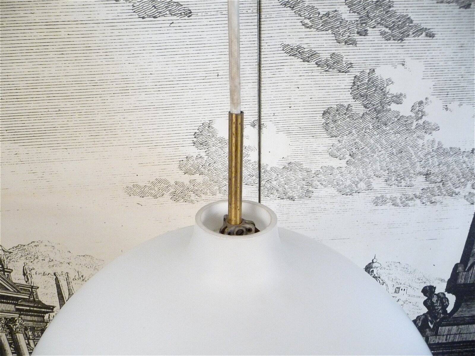 Large opal glass lamp by Vilhelm Wohlert for Louis Poulsen, Denmark 1960s