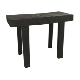 Console bois finition shou-sugi-ban en bois brulé avec traitement